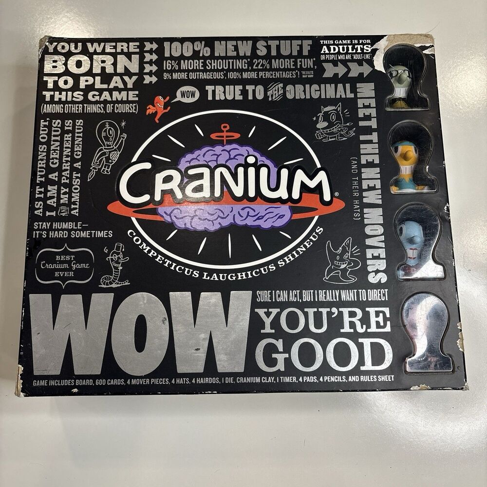 Hasbro Cranium Wow You're Good Game The Grown Up Adult Version Missing Clay
